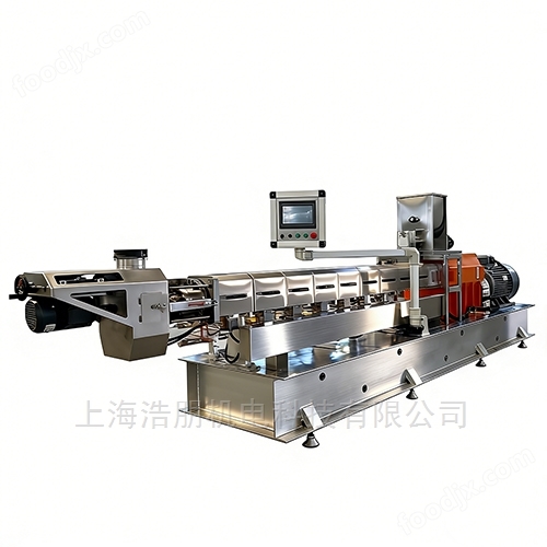 Double screw puffing machine